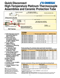 Thumbnail of document Data Sheet - SAT-QD High Temp Thermocouples w/Ceramic Tubes & Connectors